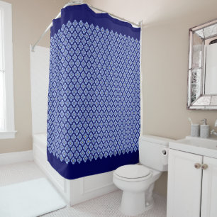 Floral pattern shower curtain