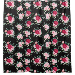 Floral Pattern Shower Curtain