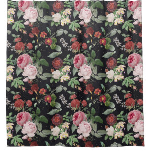 Floral Pattern Shower Curtain