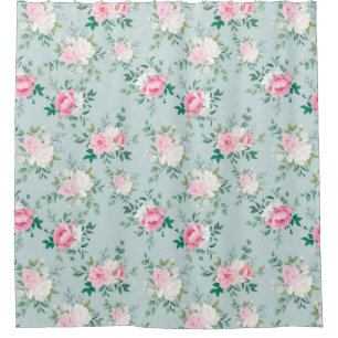 Floral Pattern Shower Curtain