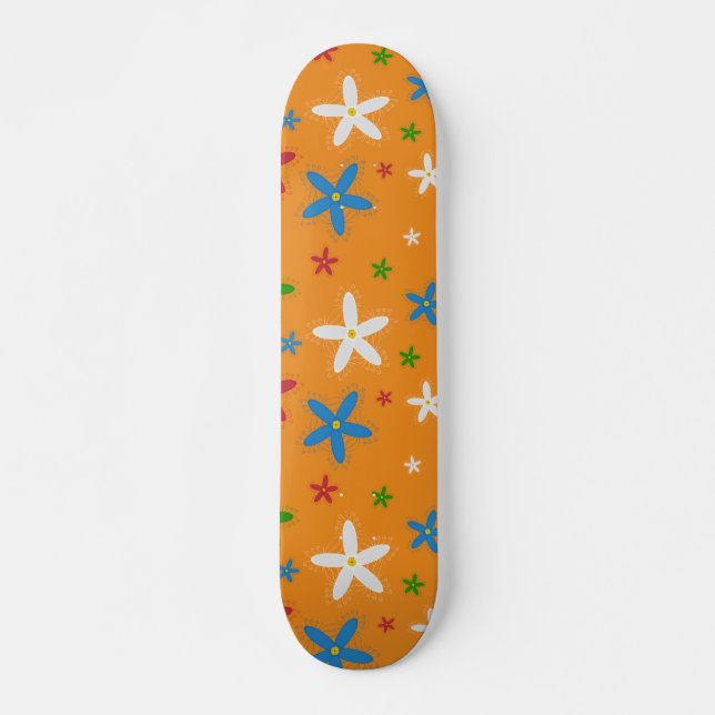 Floral Pattern Skateboard (Front)