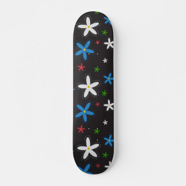 Floral Pattern  Skateboard (Front)