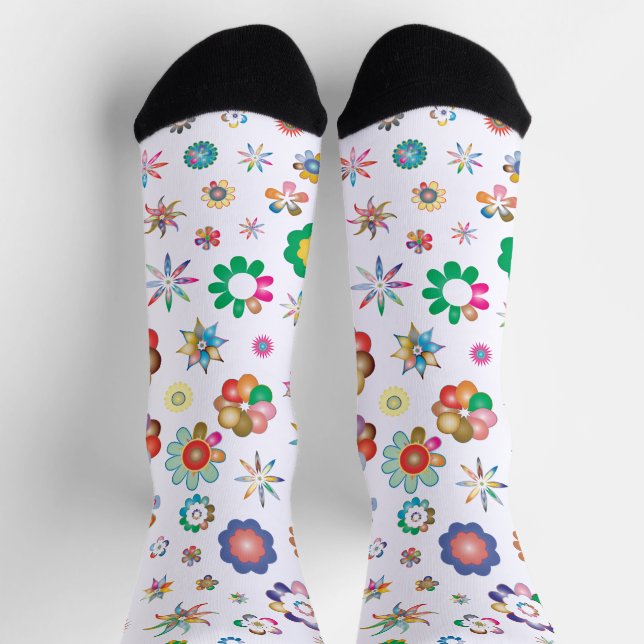 Floral Pattern Socks (Top)