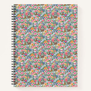 Floral Pattern Spiral Notebook