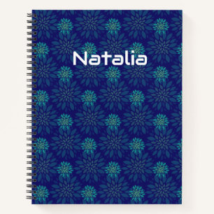 Floral Pattern Spiral Notebook
