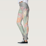 Floral Pattern States Map Leggings<br><div class="desc">Floral Pattern States Map. Artist: Jennifer Goldberger. Image ID: 105933GG.</div>