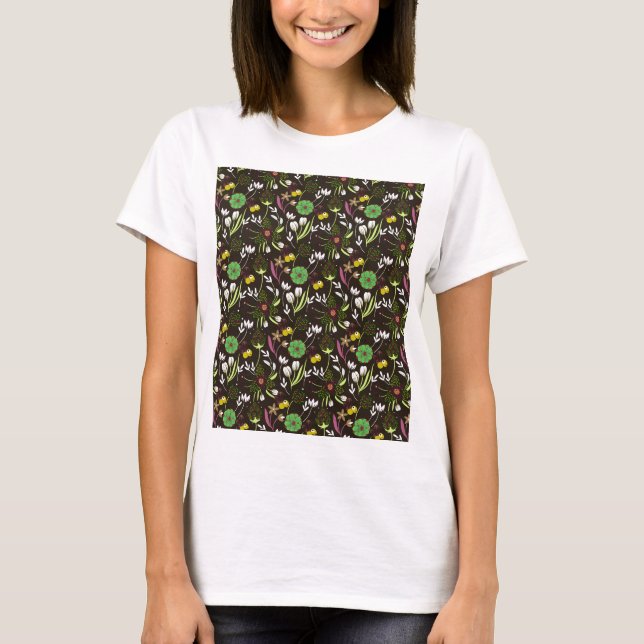 Floral Pattern T-Shirt (Front)