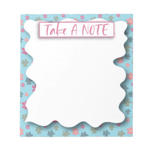 Floral Pattern Take A Note Notepad