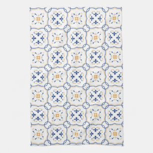 Floral Pattern Tea Towel