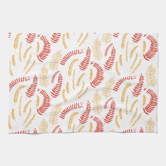 Floral pattern tea towel (Horizontal)