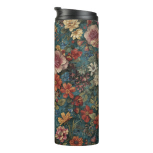 Floral Pattern Thermal Tumblers
