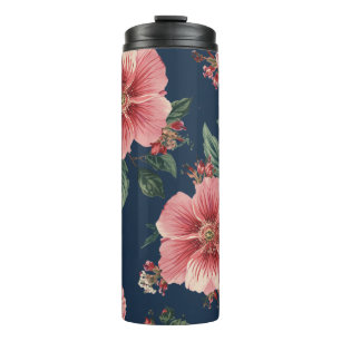 Floral Pattern Thermal Tumblers