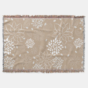 Floral  Pattern Throw Blanket