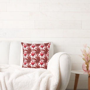 Floral pattern  throw blanket cushion