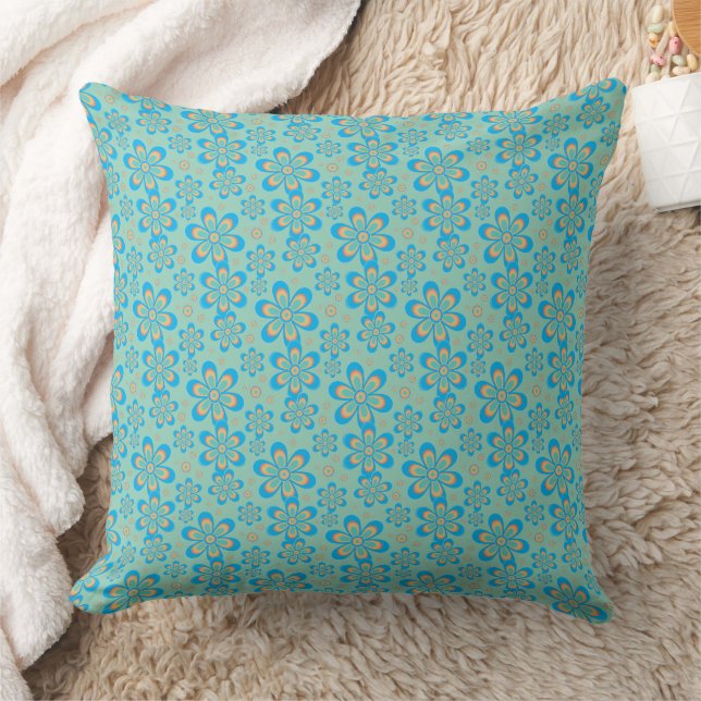 Floral Pattern - Throw Pillow (Blanket)