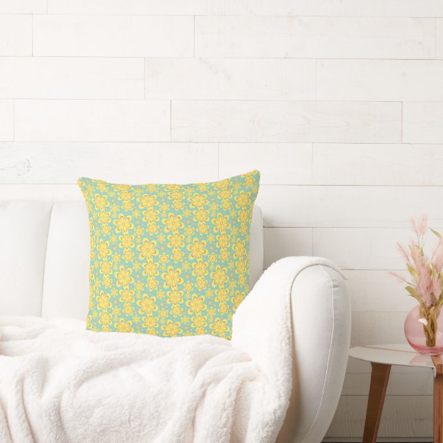 Floral Pattern - Throw Pillow (Couch)