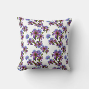 Floral Pattern Throw Pillow