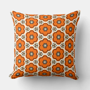 Floral Pattern Throw Pillow