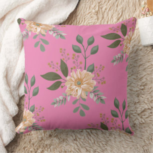 Floral Pattern - Throw Pillow