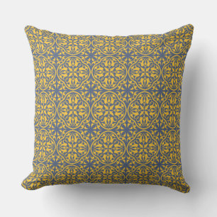 Floral Pattern Throw Pillow #1
