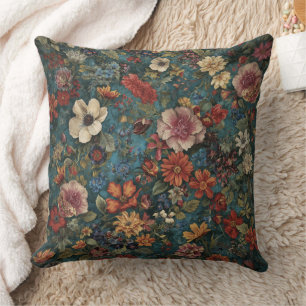 Floral Pattern Throw Pillows