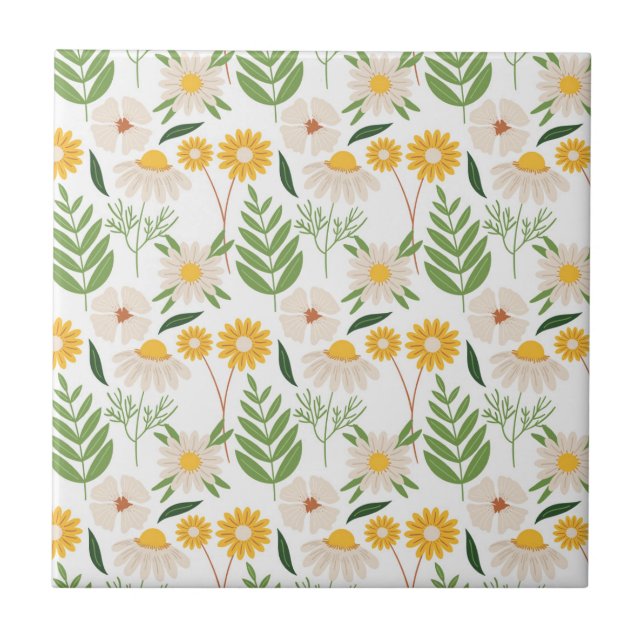 Floral Pattern Tile (Front)