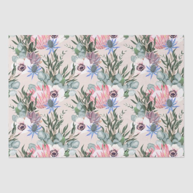 Floral pattern  tissue paper (Front)