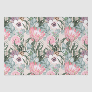 Floral pattern tissue paper