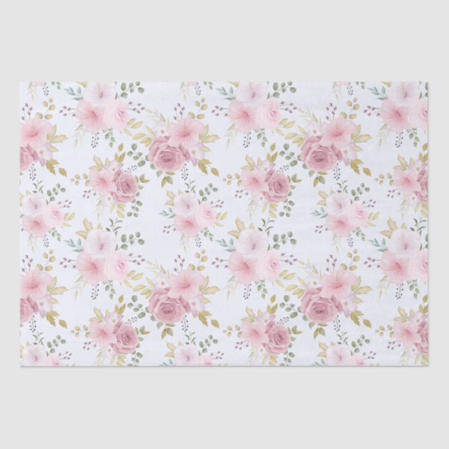 Floral pattern  tissue paper (Front)