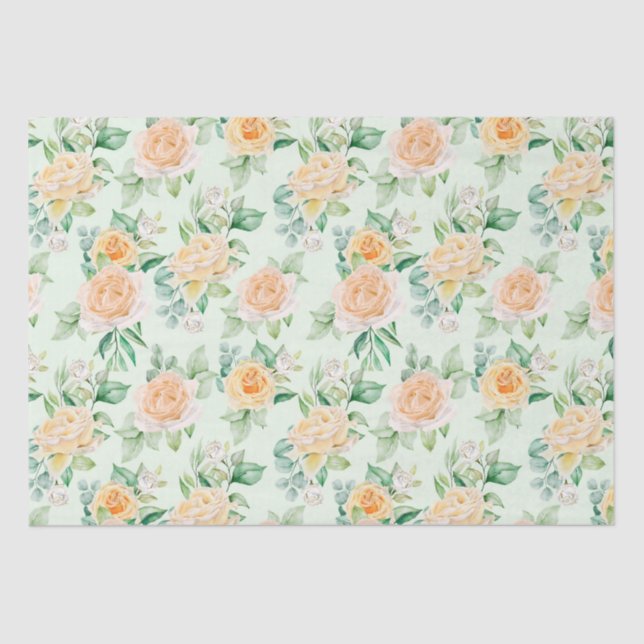 Floral pattern  tissue paper (Front)