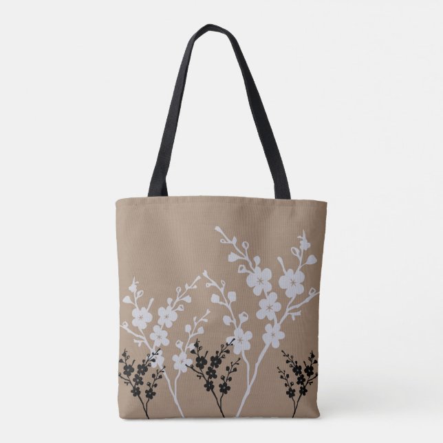 Floral pattern Tote Bag (Back)