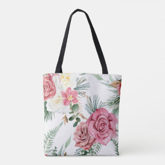 Floral Pattern Tote Bag