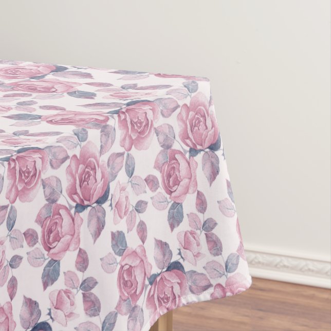 Floral pattern. Vintage roses Tablecloth (In Situ)