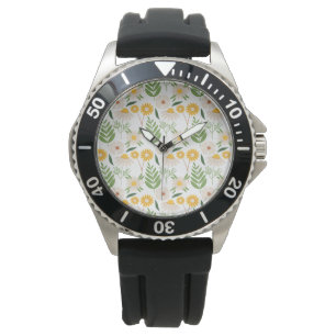 Floral Pattern Watch