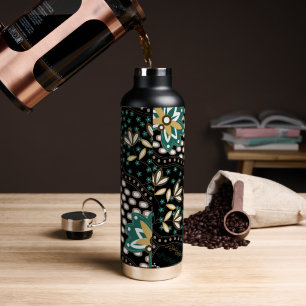 Floral Pattern Water Bottle
