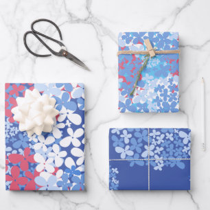 Floral pattern Wildflowers. Seamless patter Wrapping Paper Sheet