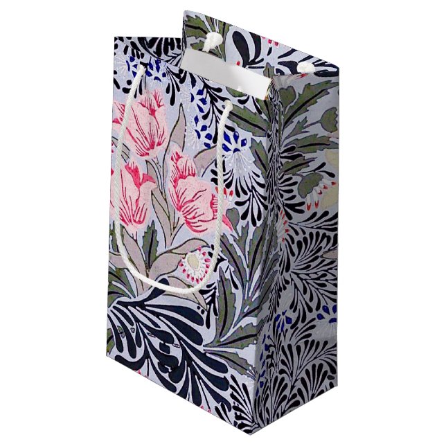 Floral Pattern, William Morris Small Gift Bag (Back Angled)
