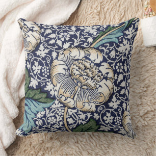 Floral Pattern - William Morris Throw Pillow