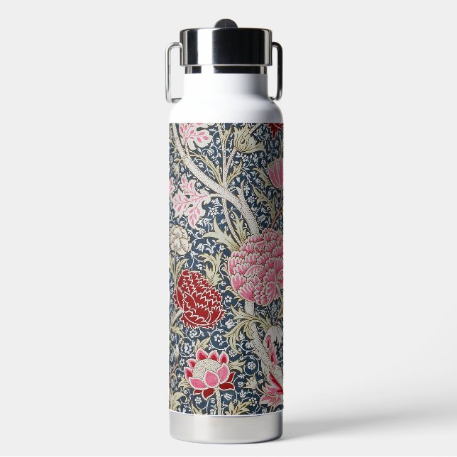 Floral Pattern, William Morris Water Bottle (Front)