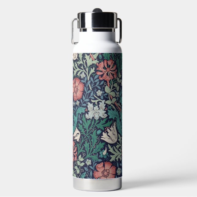 Floral Pattern, William Morris Water Bottle (Front)