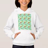 Floral pattern with coloured rose flowers 