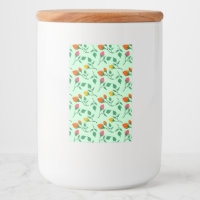 Floral pattern with coloured rose flowers 