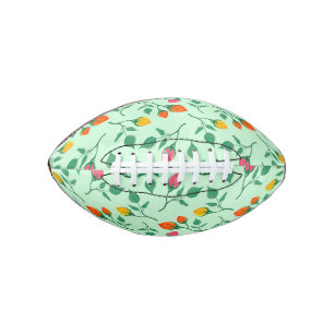 Floral pattern with coloured rose flowers football