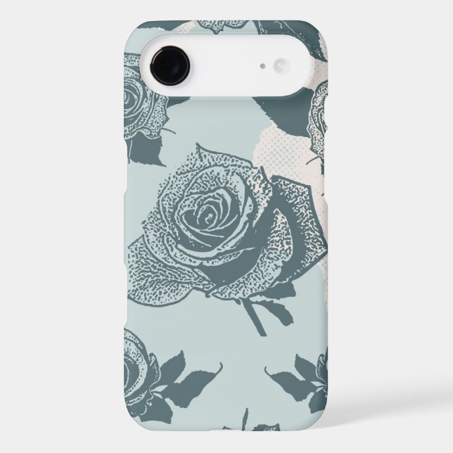 Floral pattern with rose Case-Mate iPhone case (Back)