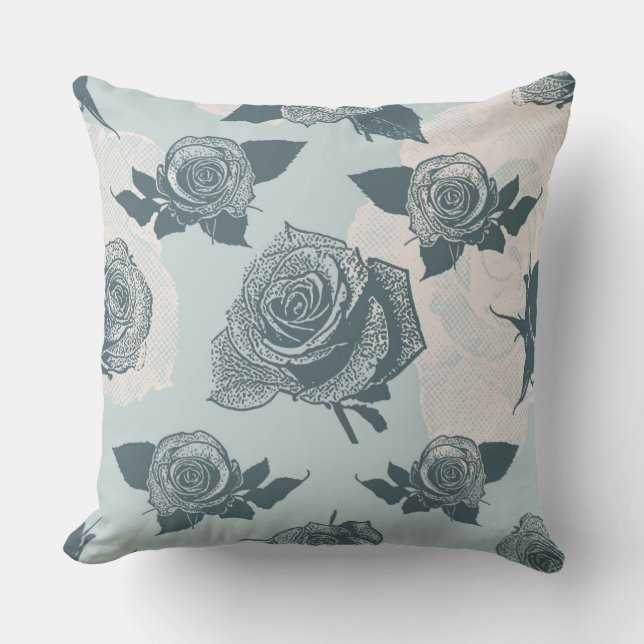 Floral pattern with rose cushion (Front)