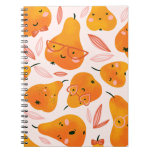 Floral pattern with white orchids, isolated on a d notebook