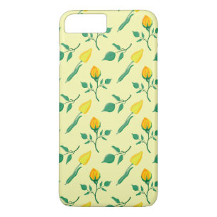 Floral pattern with yellow rose and tulip flowers Case-Mate iPhone case