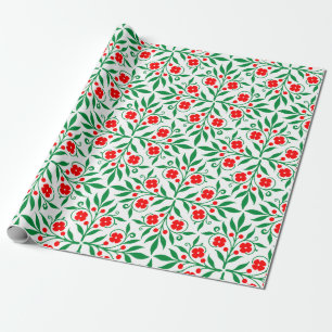 Floral pattern wrapping paper
