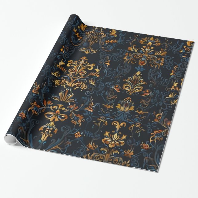 Floral Pattern  Wrapping Paper (Unrolled)