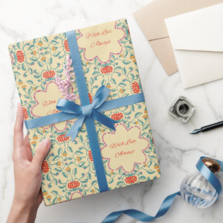 Floral Pattern Wrapping Paper With Love Always